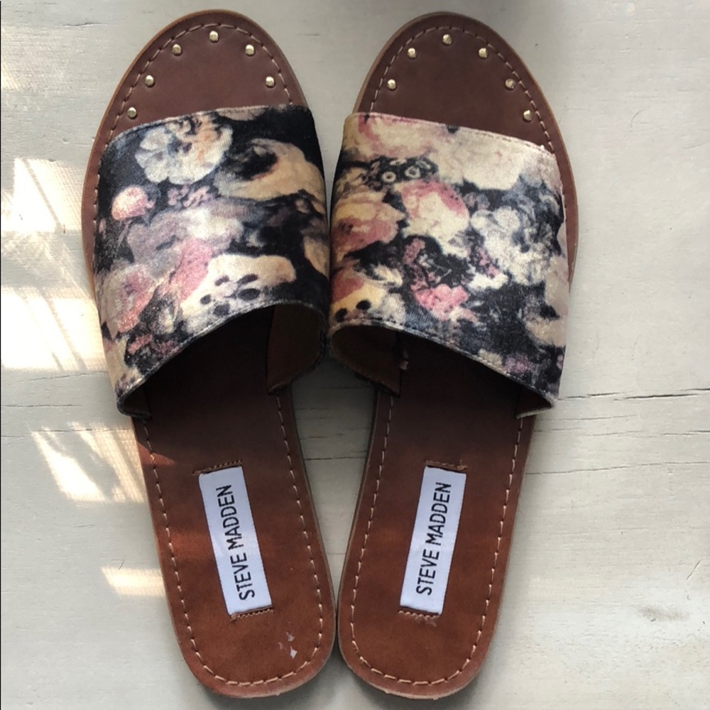 Steve Madden Velvet Mule Sandals